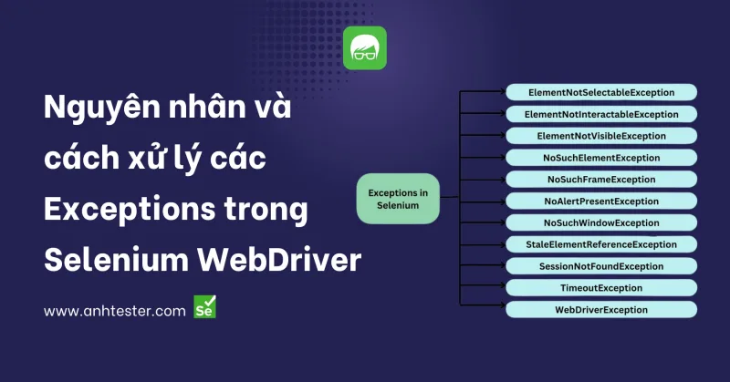 Cách xử lý các Exceptions trong Selenium WebDriver