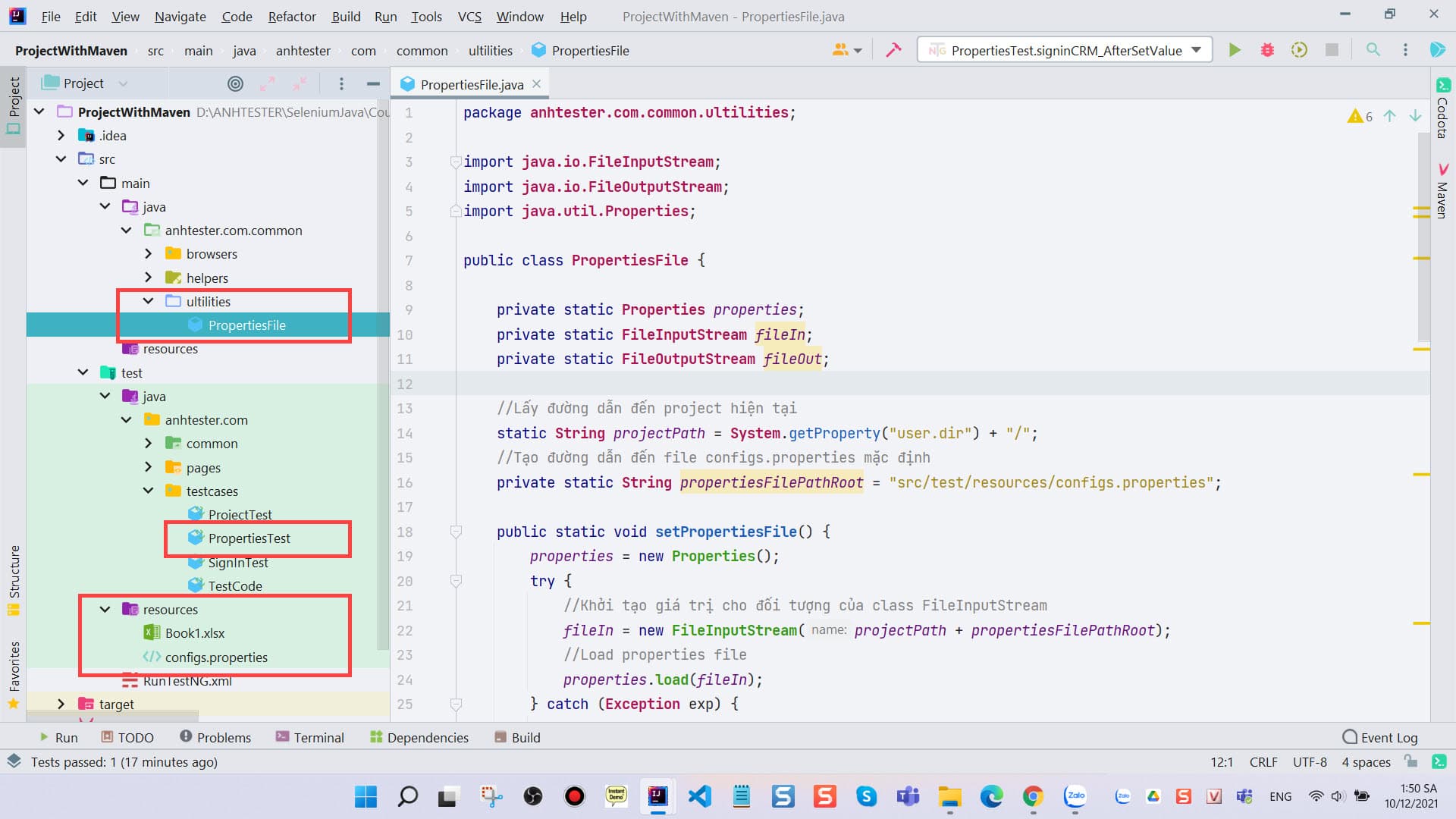 [Selenium Java] Bài 27: Đọc data test từ Properties file trong Selenium Java | Anh Tester