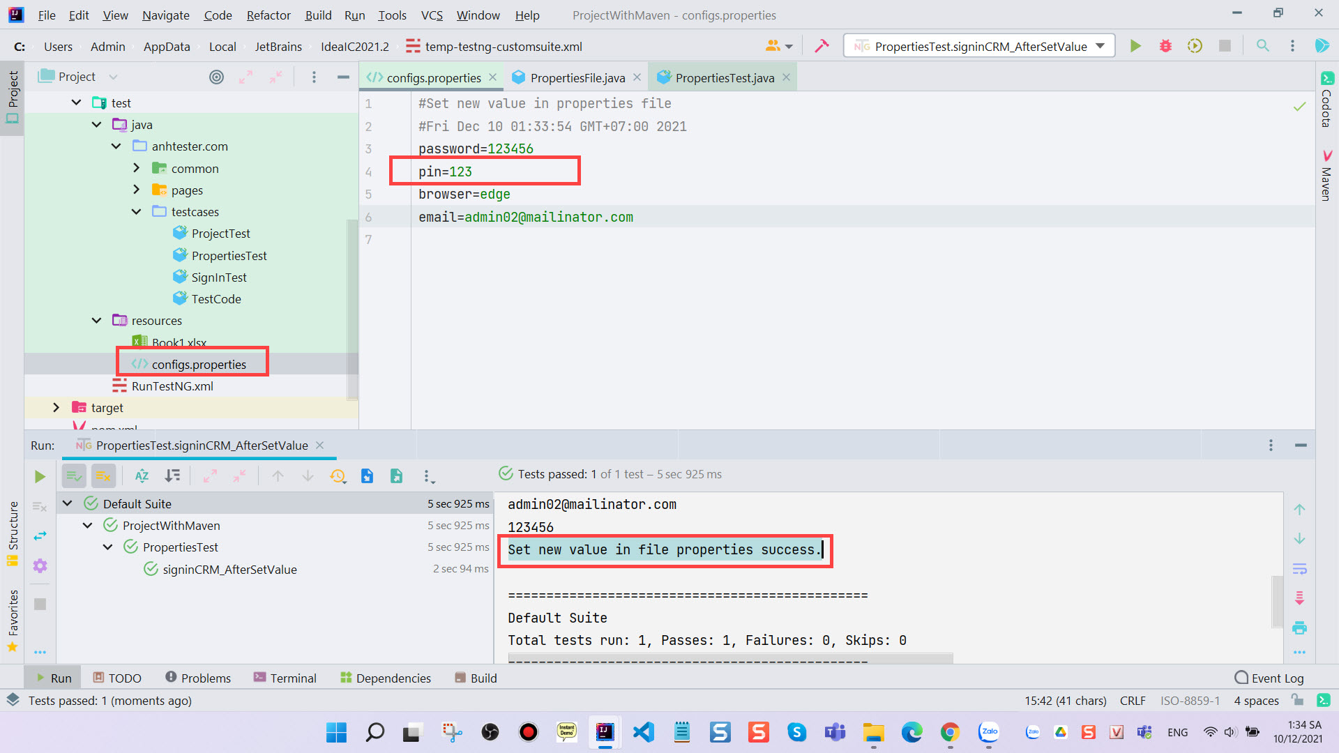 [Selenium Java] Bài 27: Đọc data test từ Properties file trong Selenium Java | Anh Tester