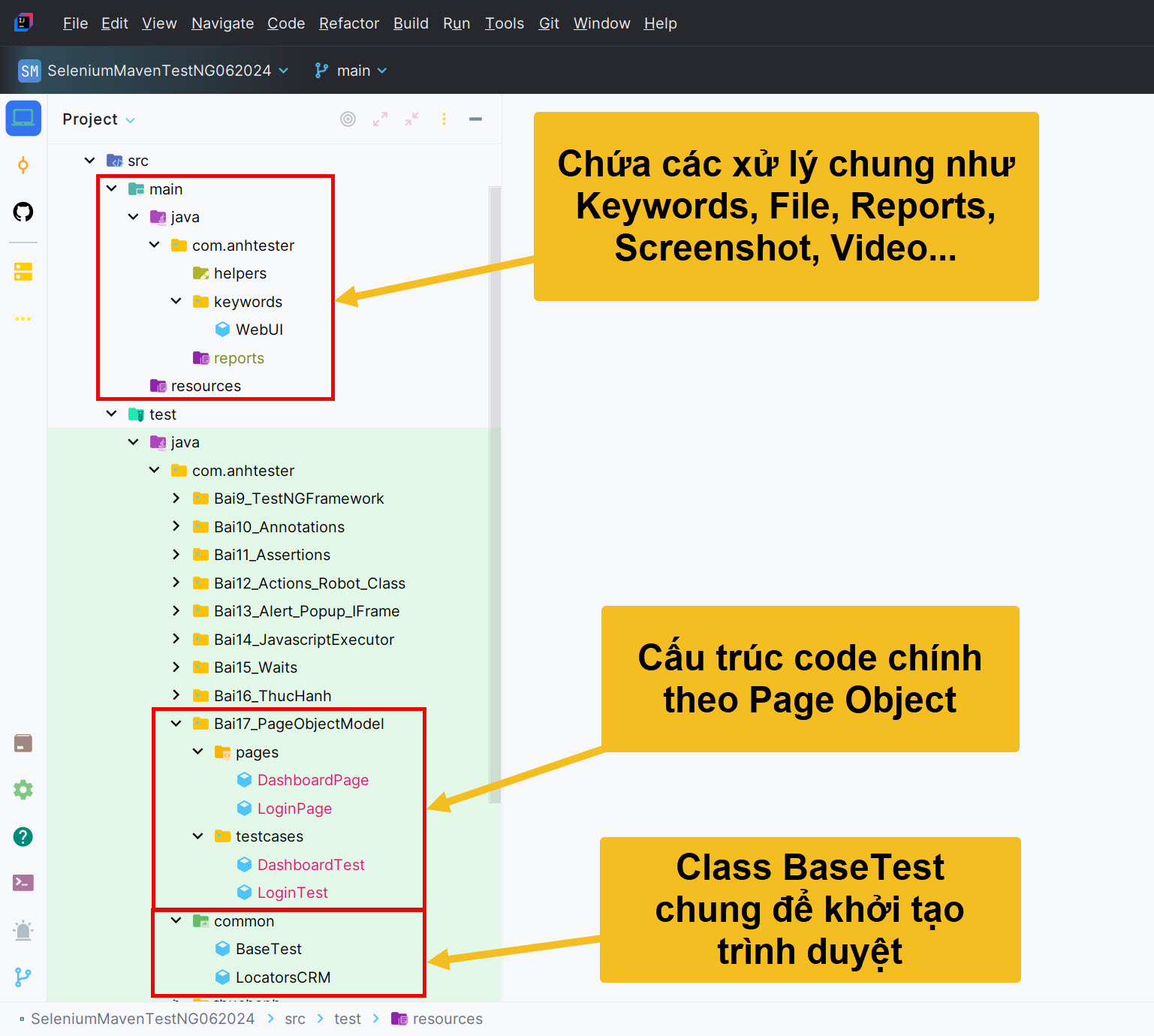 [Selenium Java] Bài 17: Cấu trúc code theo Page Object Model (POM) | Anh Tester